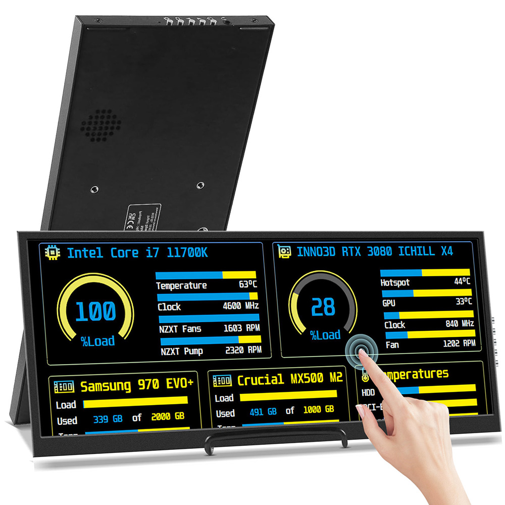 Pc Zotac Gaming - Monitor de Pantalla Táctil de 12.3