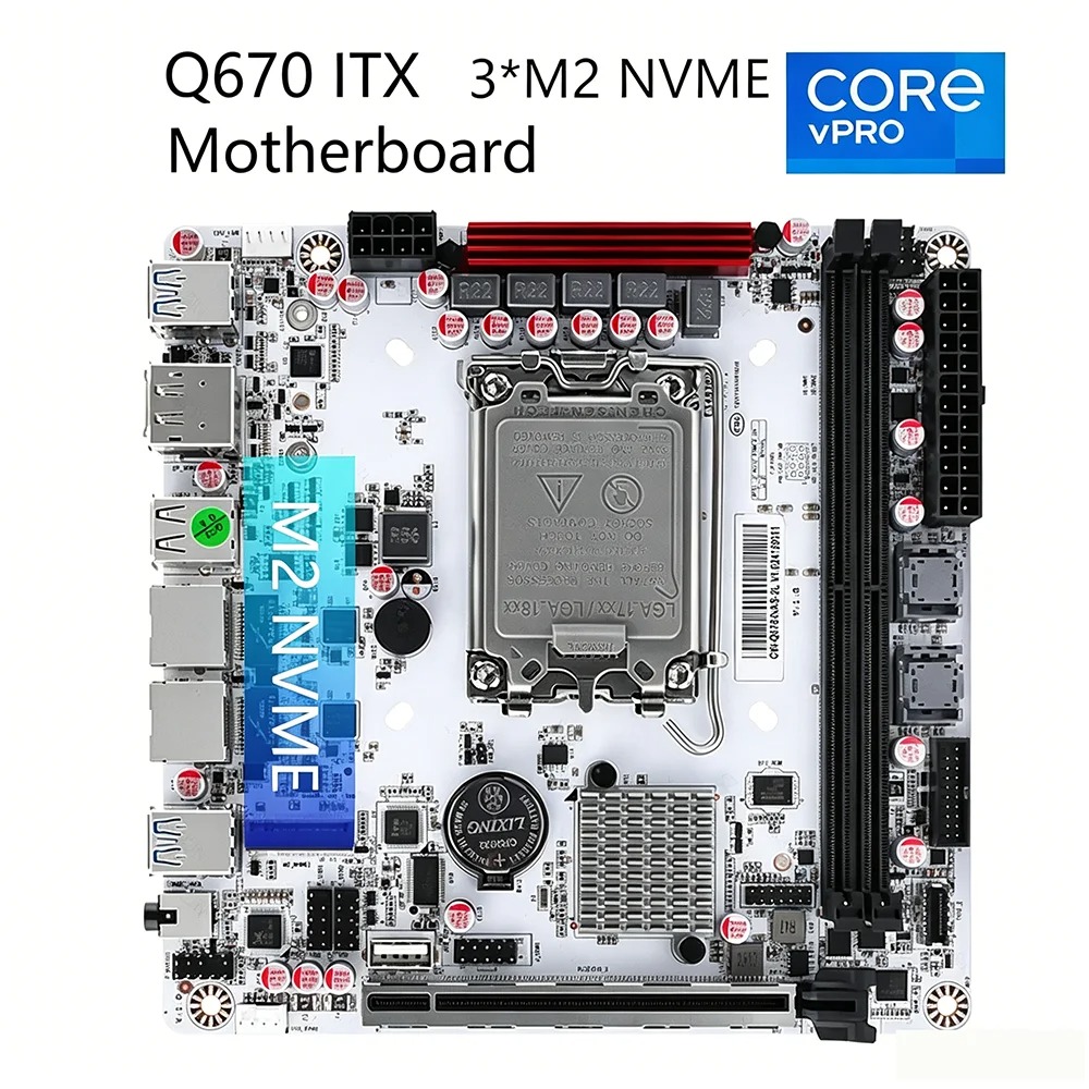 Pc Gaming I7 14Th Gen - Kit de Placa Base Q670 ITX