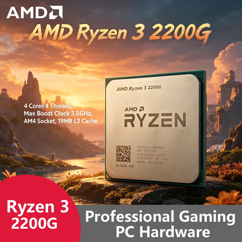 Pc Gaming Entry - Procesador AMD Ryzen 3 2200G AM4