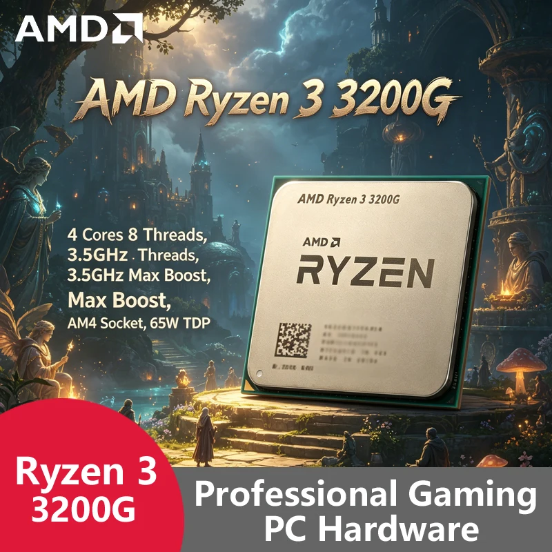 Pc Gaming Entry - Procesador AMD Ryzen 3 3200G AM4