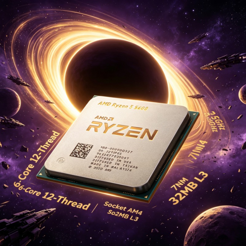 Pc Gaming Ryzen 5 - CPU Ryzen 5 5600 de 6