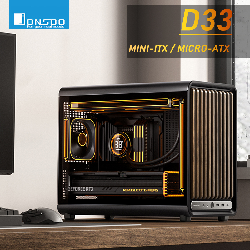 Pc Gaming Center - Chasis Jonsbo D33 MATX Mini-ITX para