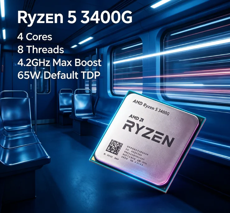 Pc Gaming Entry - CPU AMD 3400G de 4 Núcleos