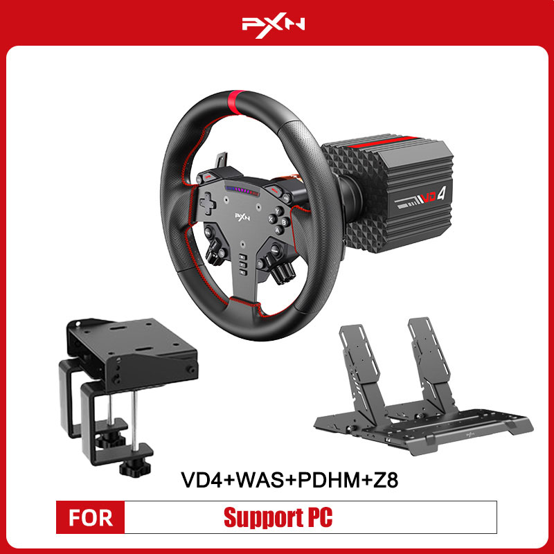 Pc Gaming Entry - Volante de carreras PXN V4D Bundle,