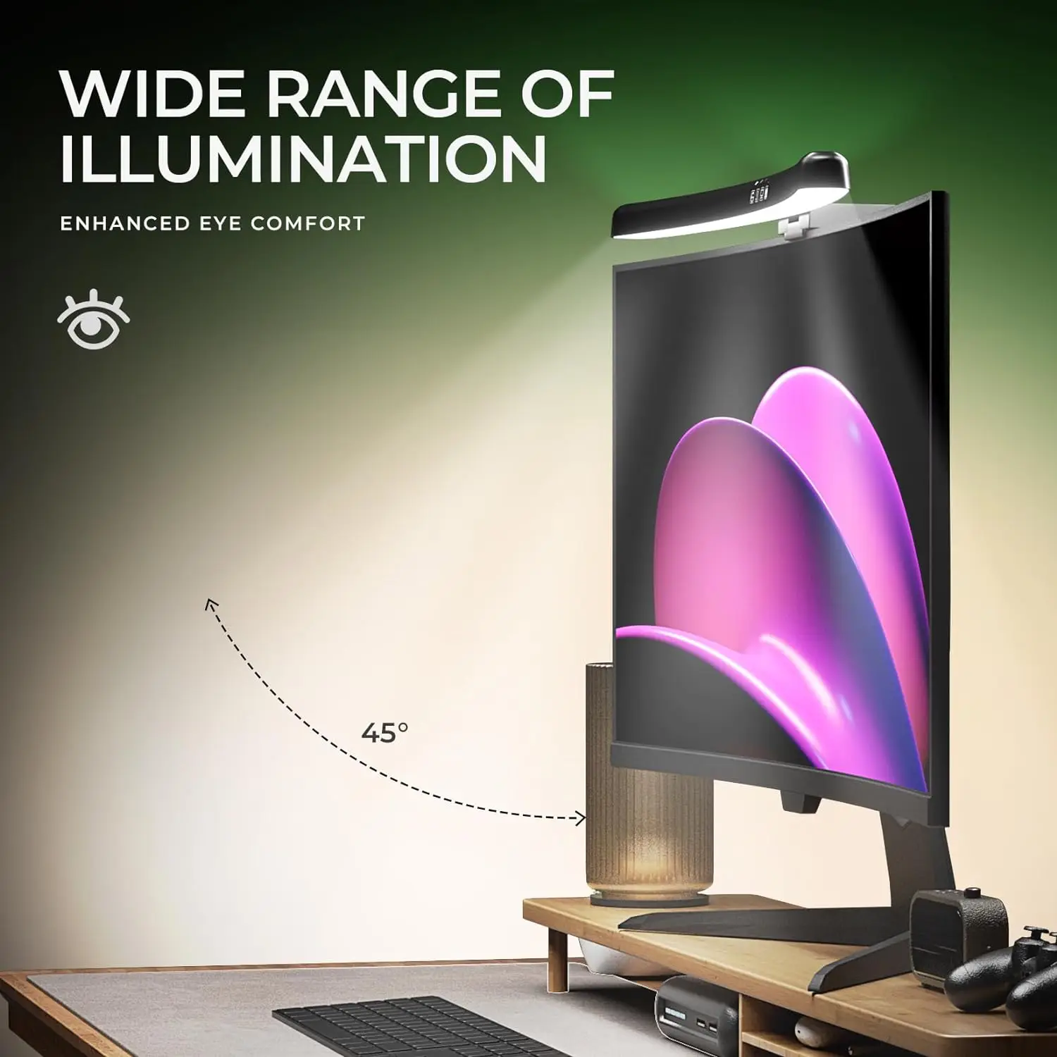 Barra de luz curvada para Moni - Pc Zotac Gaming reseña y precio