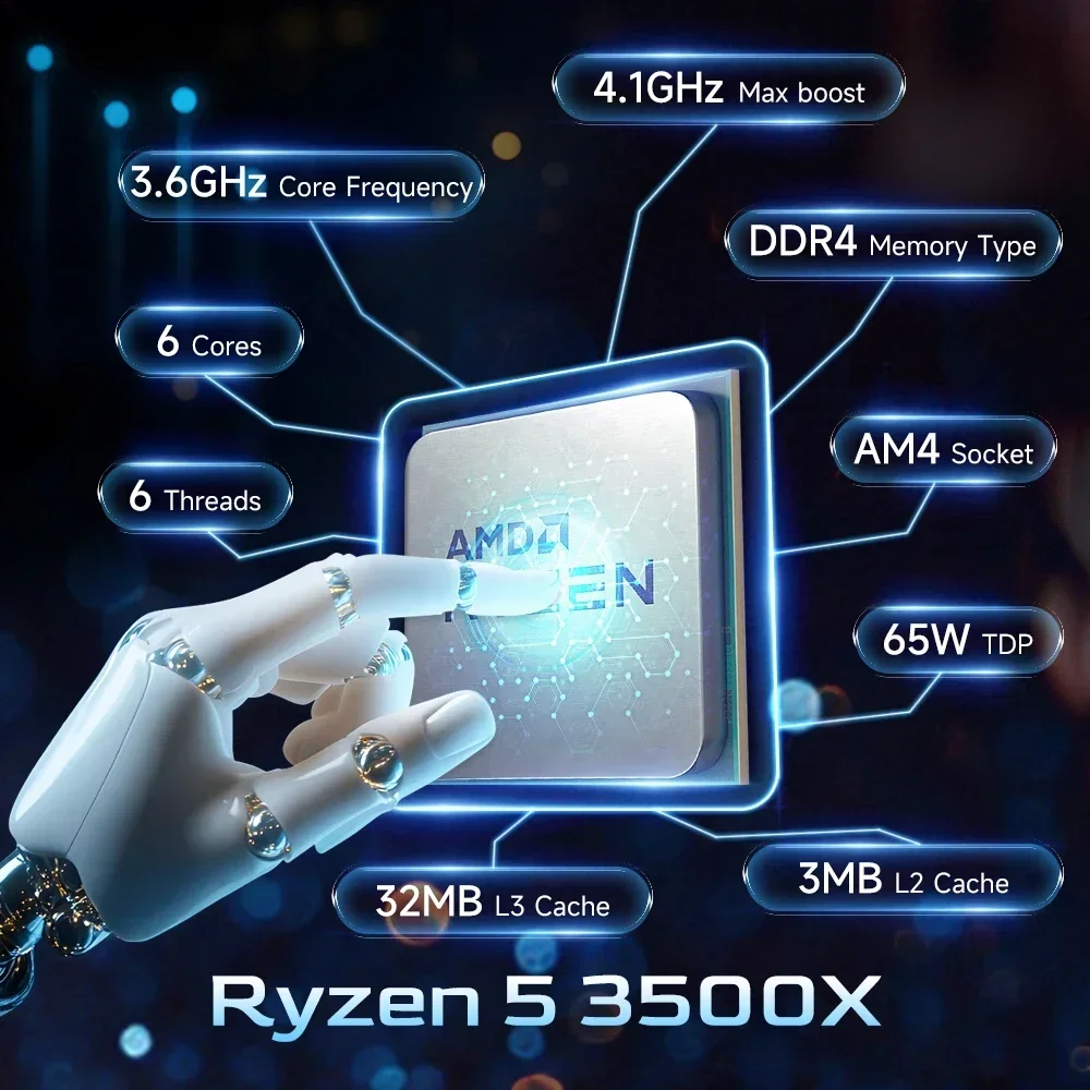 CPU para juegos AMD Ryzen 5 35 - Pc Gaming Entry reseña y precio