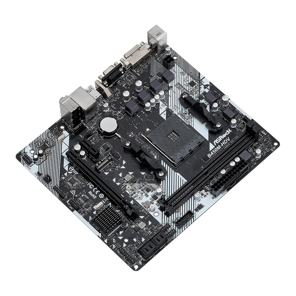 Tarjeta Madre ASROCK B450M-HDV - Pc Gaming Ryzen 5 reseña y precio