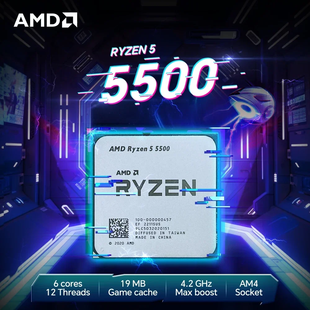 Procesador AMD Ryzen 5 5500 R5 - Pc Gaming Ryzen 5 reseña y precio