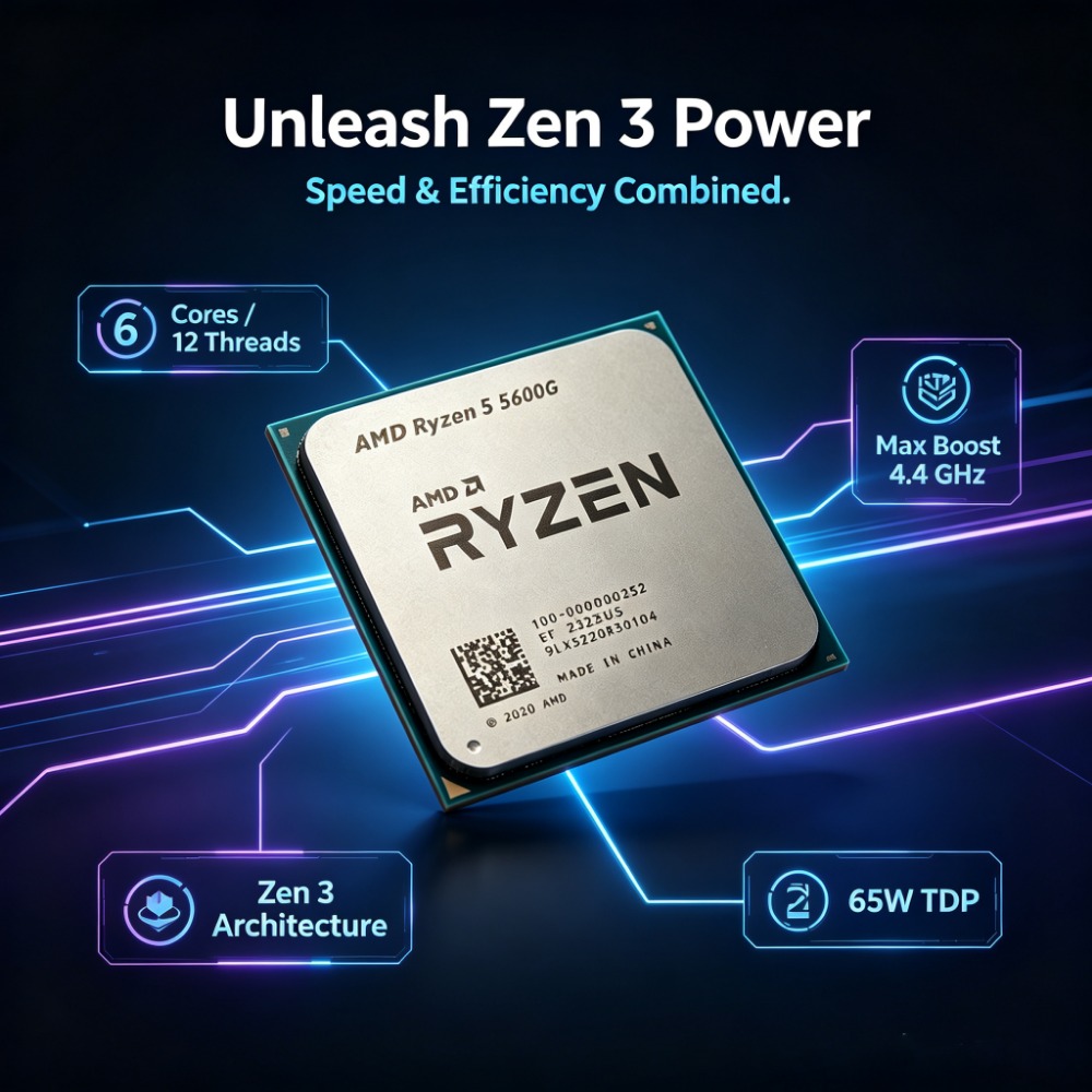 APU AM4 Desbloqueado con Gráfi - Pc Gaming Ryzen 5 reseña y precio