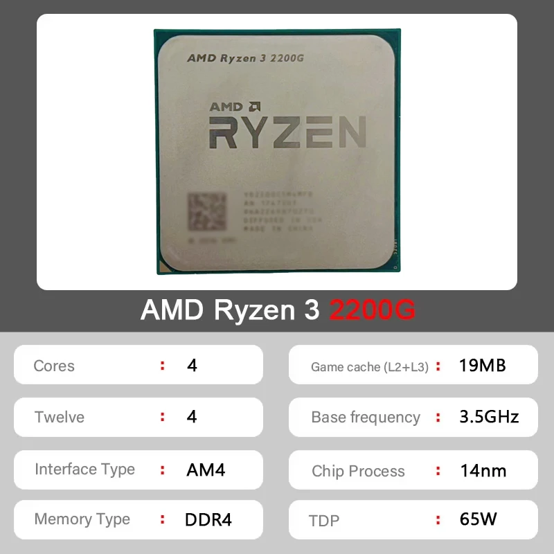 Procesador AMD Ryzen 3 2200G A - Pc Gaming Entry reseña y precio
