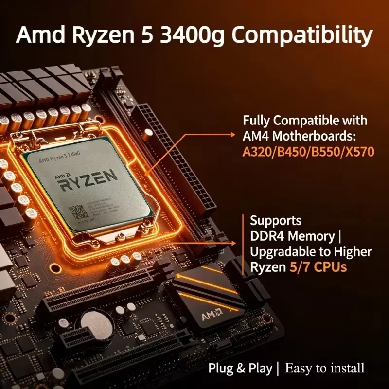 Procesador AMD Ryzen 5 3400G R - Pc Gaming Ryzen 5 reseña y precio