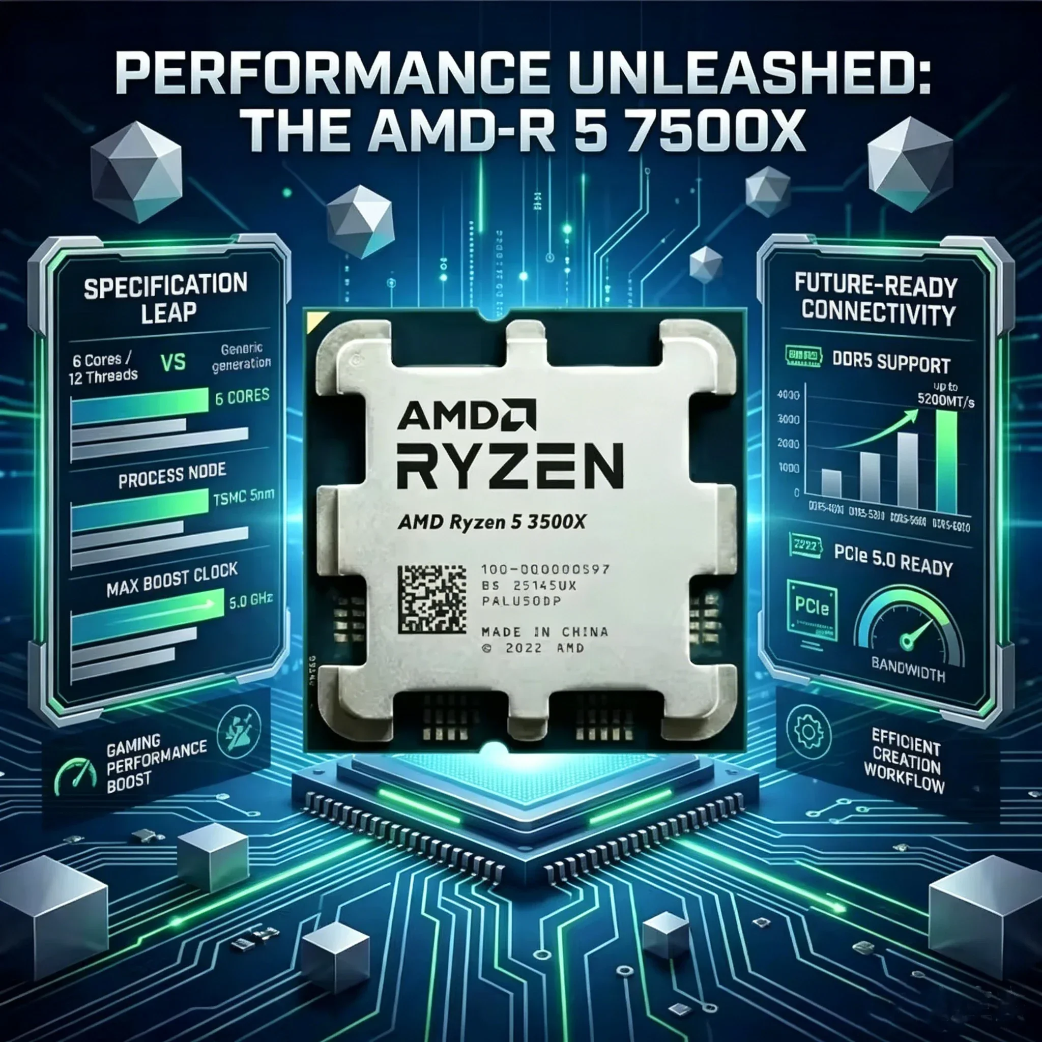 Procesador AMD Ryzen 5 3500X R - Pc Gaming Ryzen 5 reseña y precio