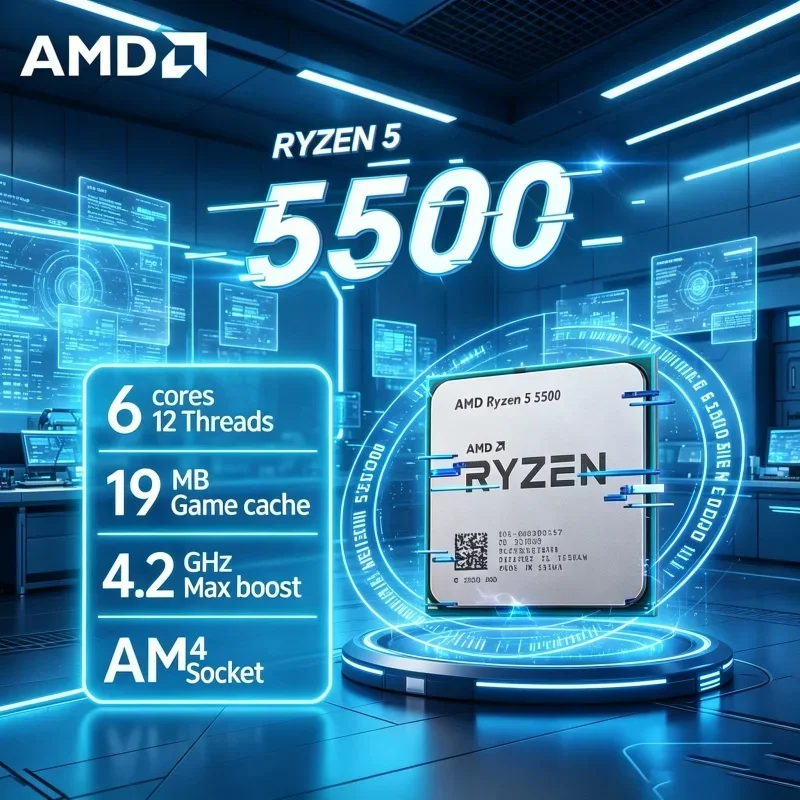 Procesador AMD Ryzen 5 5500 R5 - Pc Gaming Ryzen 5 reseña y precio