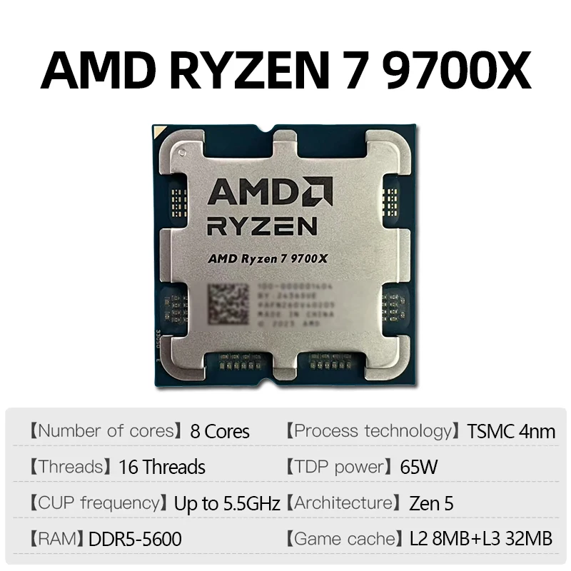 Procesador AMD Ryzen 7 9700X D - Pc Gaming Ryzen 5 reseña y precio
