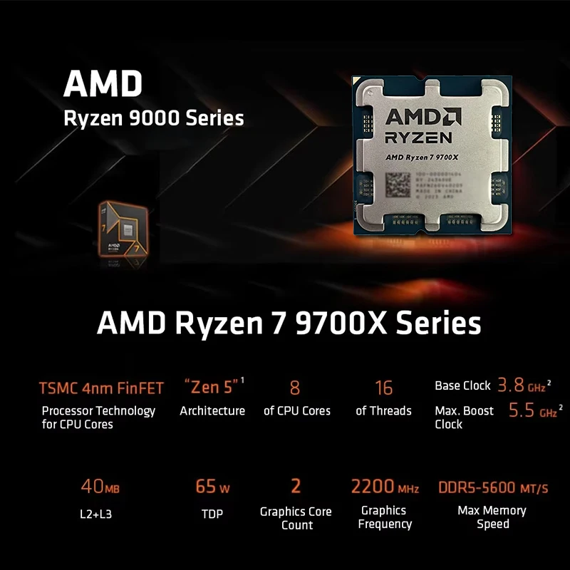 Procesador AMD Ryzen 7 9700X D - Pc Gaming Ryzen 5 reseña y precio