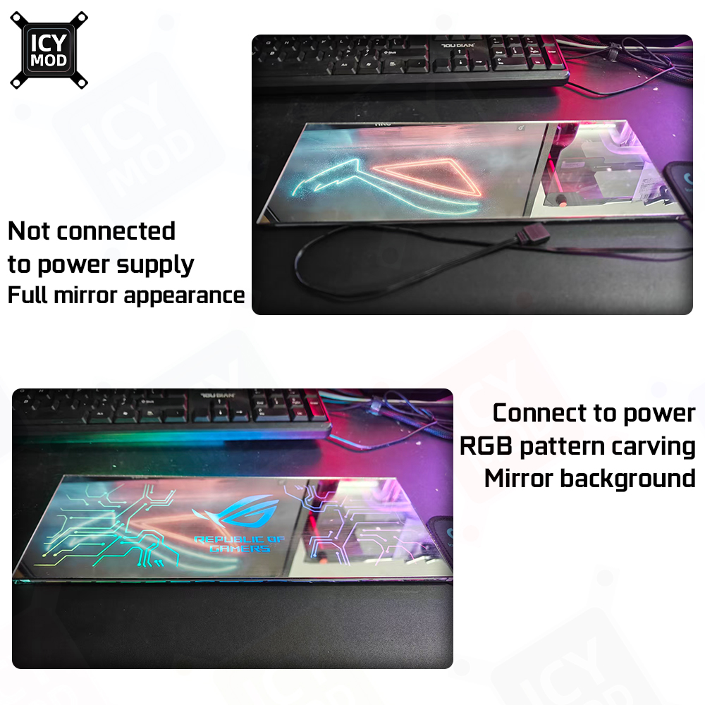 ICY MOD espejo RGB Panel de il - Pc Gaming Center reseña y precio