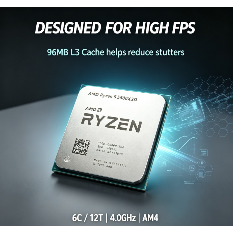 Procesador AMD Ryzen 5 5500X3D - Pc Gaming Ryzen 5 reseña y precio