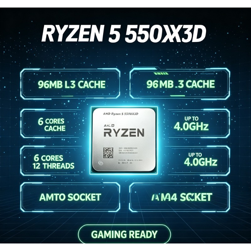 Procesador AMD Ryzen 5 5500X3D - Pc Gaming Ryzen 5 reseña y precio