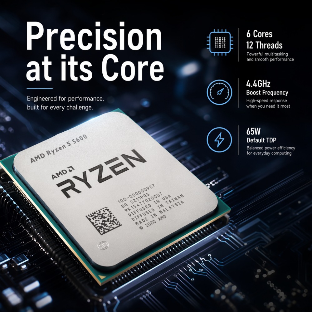 Chip Ryzen 5 5600 R5 5600 para - Pc Gaming Ryzen 5 reseña y precio