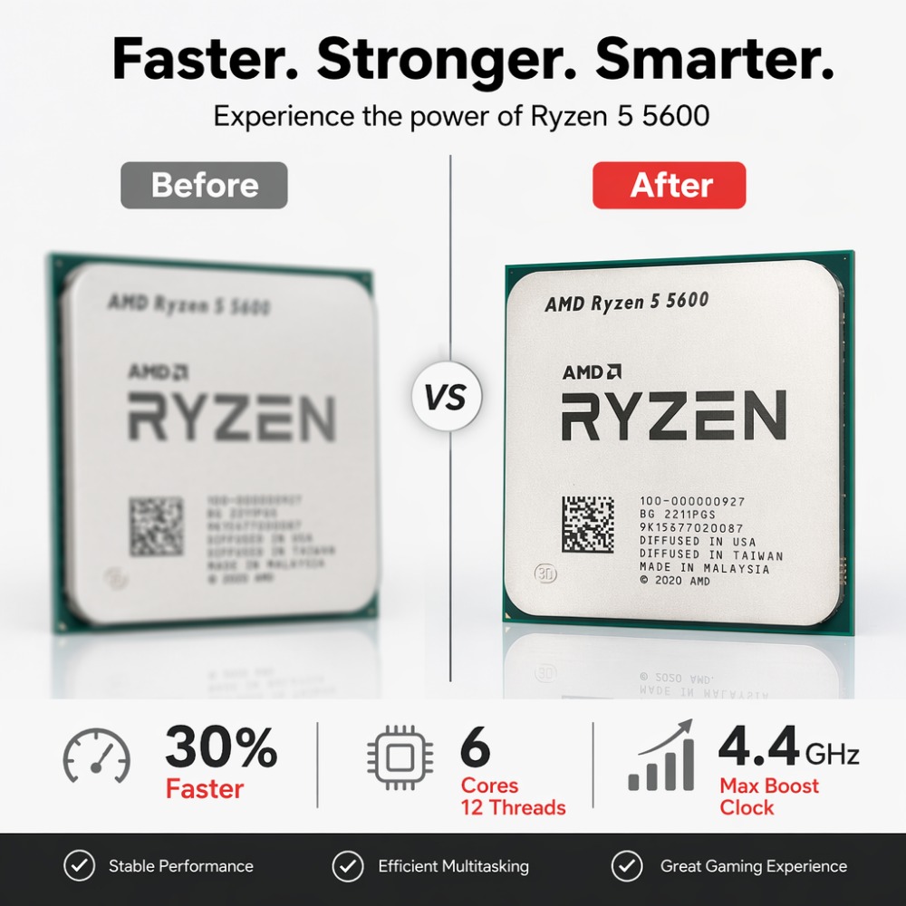 Chip Ryzen 5 5600 R5 5600 para - Pc Gaming Ryzen 5 reseña y precio