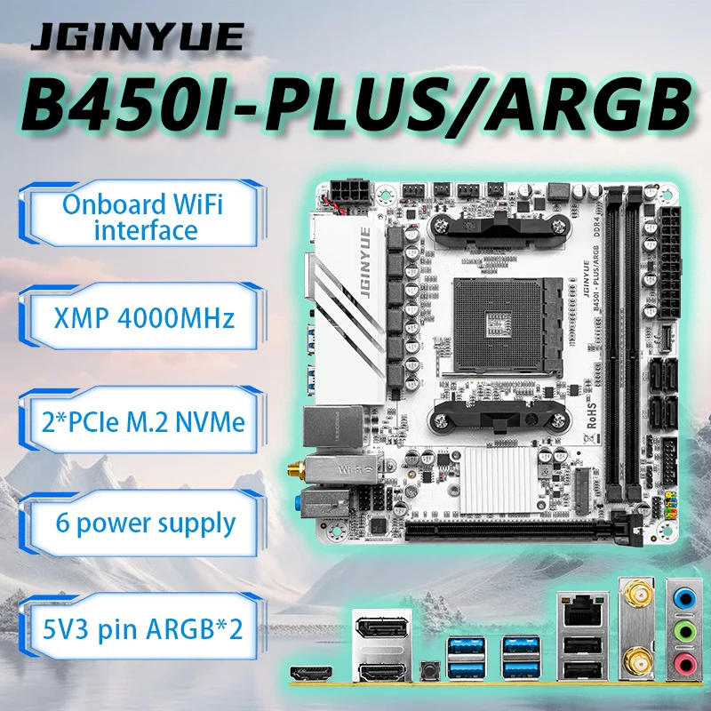 JGINYUE B450 ITX - Conjunto de - Pc Gaming Ryzen 5 reseña y precio