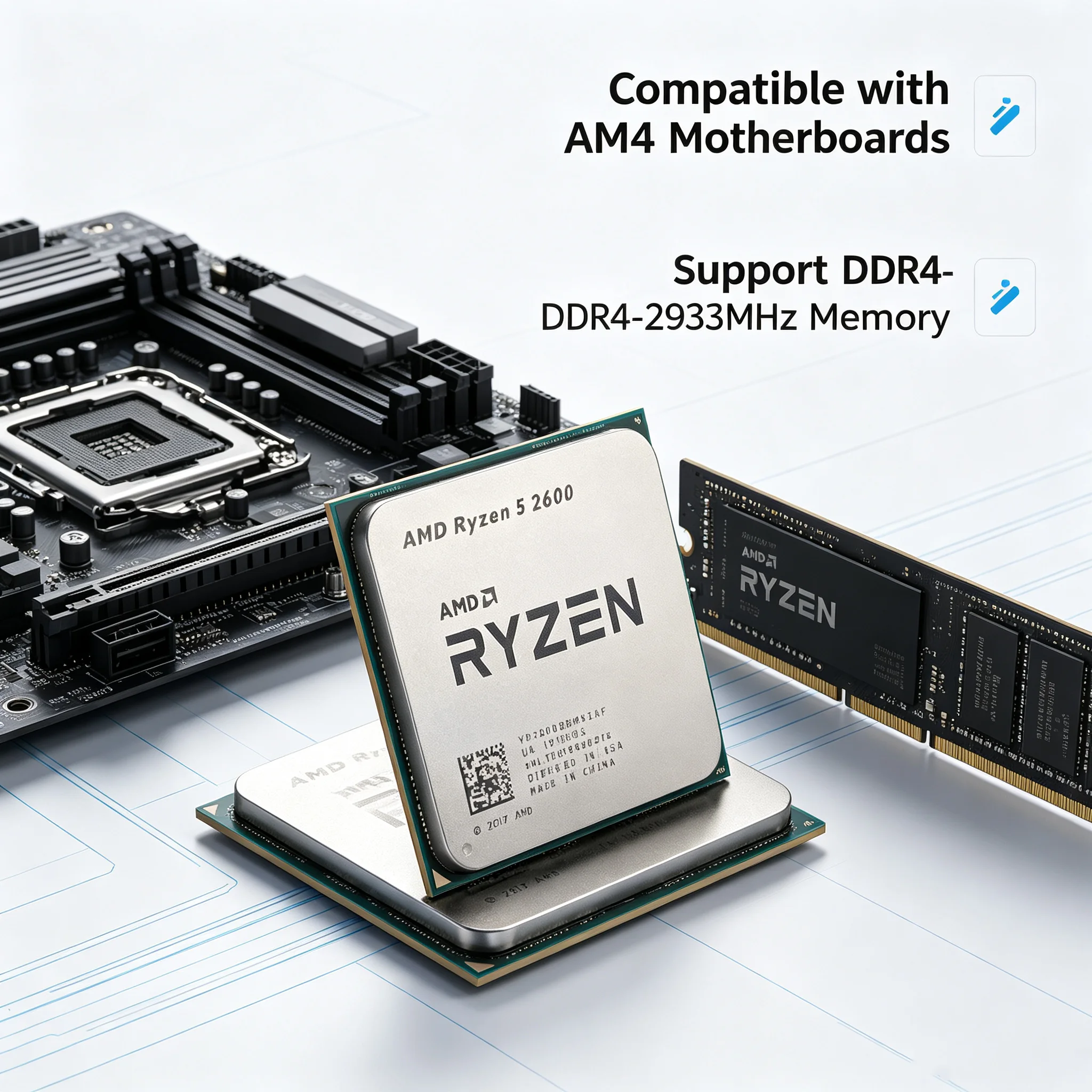 Procesador AMD Ryzen 5 2600 de - Pc Gaming Ryzen 5 reseña y precio