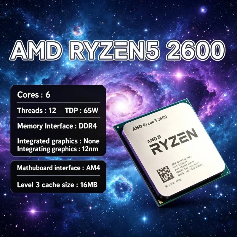 CPU AMD Ryzen 5 2600 R5 2600 d - Pc Gaming Entry reseña y precio