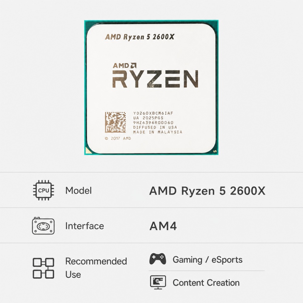 CPU de Plataforma AM4 Actualiz - Pc Gaming Ryzen 5 reseña y precio